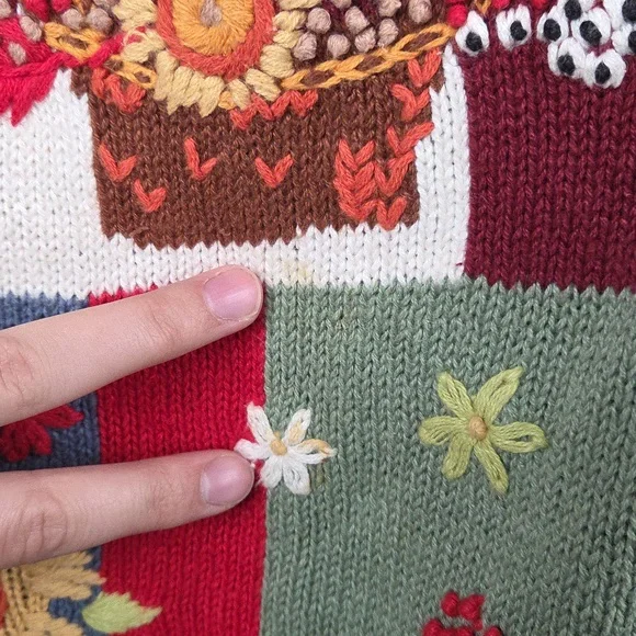 Blair Fall Rooster Knitted Vest Size Medium - Picture 5 of 10